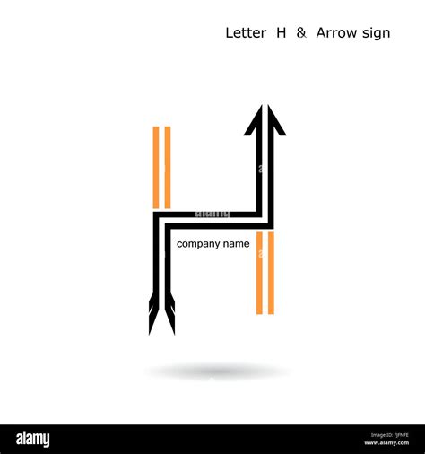 Creative Letter H Icon Abstract Logo Design Vector Template Corporate