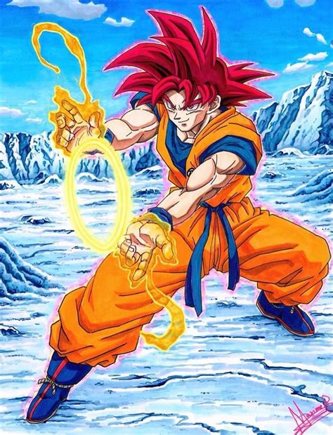 Goku Super Saiyan God Anime Dragon Ball Super Dragon Ball Super