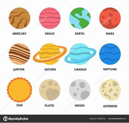 Planet Names Planets Icon Mars Jupiter Venus