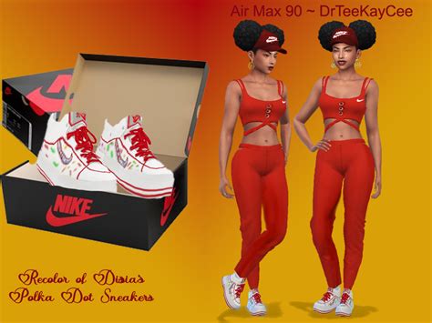 Air Max 90 Recolor Of Dissia Dot Sneakers The Sims 4 Catalog