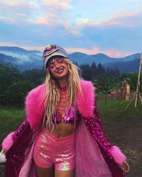 pink rave outfit burning man style rave style rave party outfit edm festival winter trends