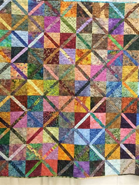 Scrappy Batik Quilt From Women Of The West Quilt Show 2017 Quilts