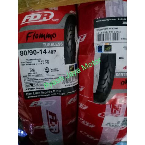 Jual Ban Tubeless Matic Depan Atau Belakang Fdr Flemmo For