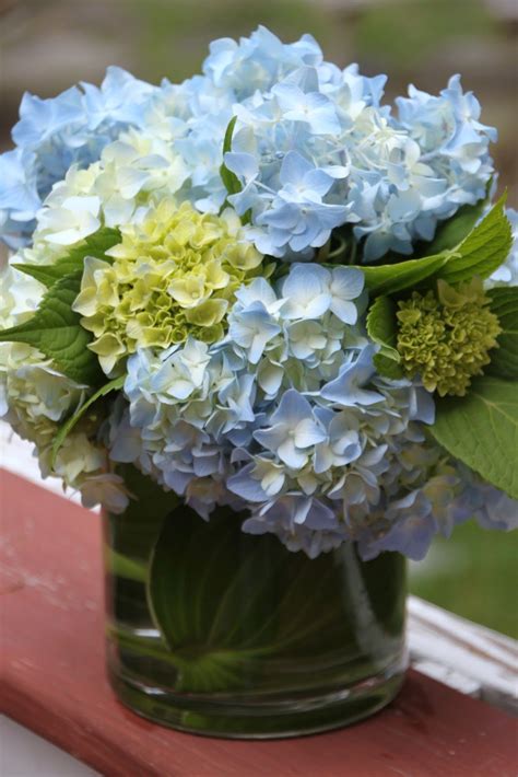 Blue Hydrangea Flower Arrangements