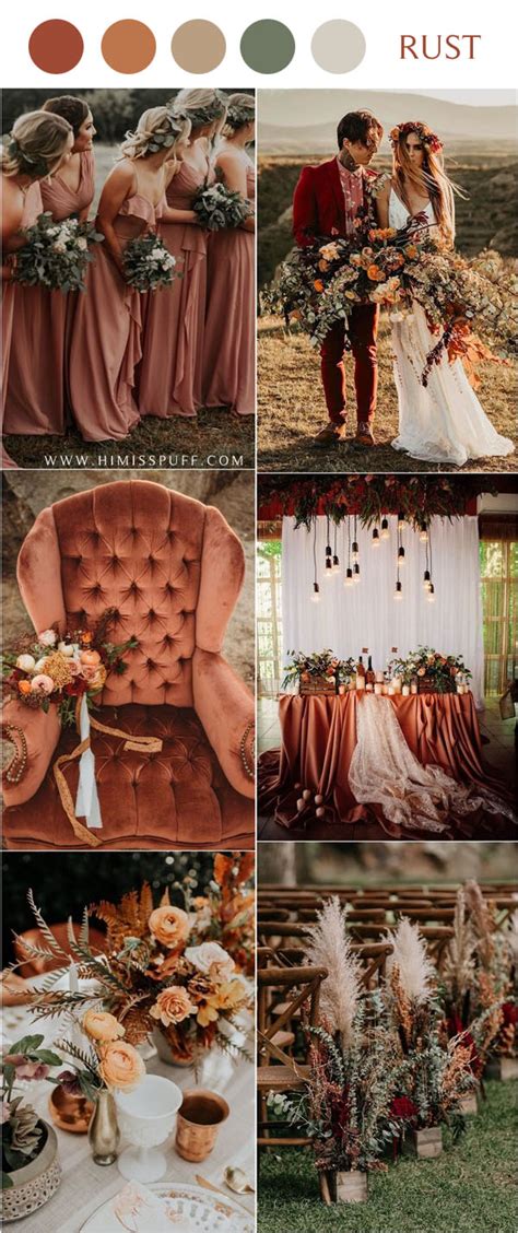 20 Rustic Bohemian Rust Wedding Color Ideas For 2021 Page 2 Of 2 Hi