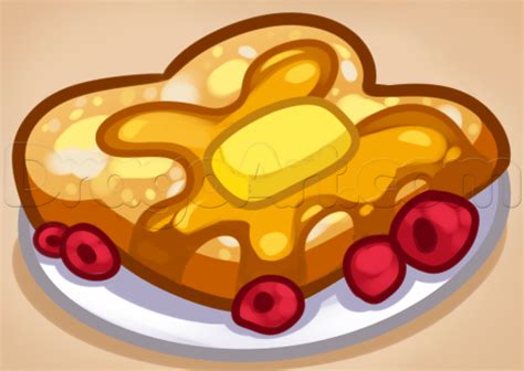 How To Draw French Toast Step By Step Food Pop Culture Free Online Drawing Tutorial Added