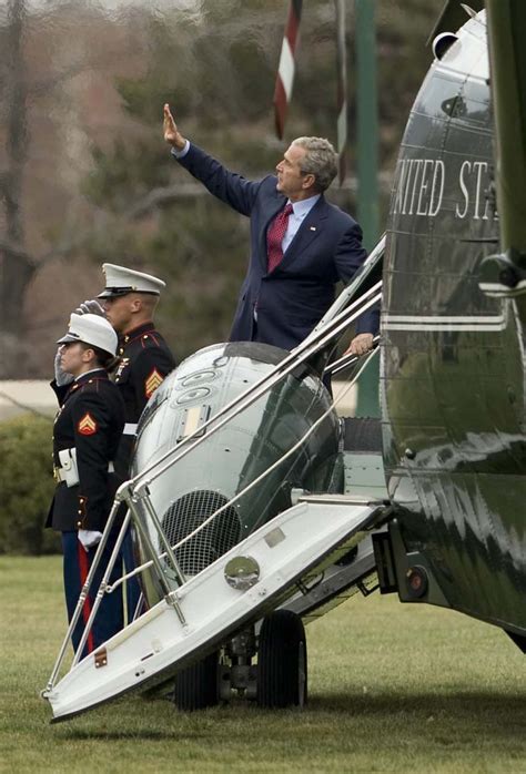 Pres Bush Departs West Point President George W Bush Wav Flickr