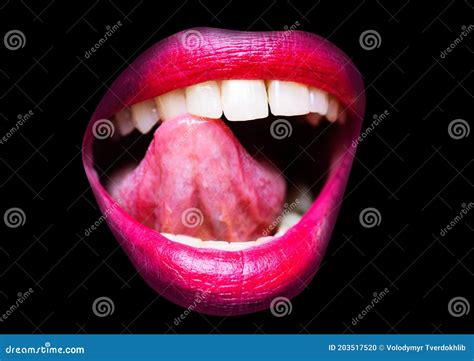 Mouth And Tongue Royalty Free Stock Photo 5146863