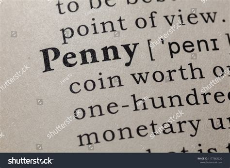 Fake Dictionary Dictionary Definition Word Penny Stock Photo 1177383220