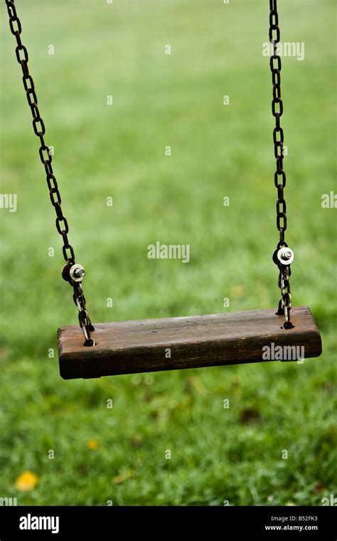 An Empty Swing Stock Photo Alamy
