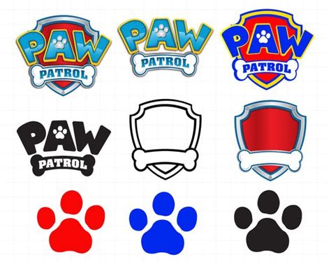 Paw Patrol Logo Vector Paw Patrol Svg Paw Patrol Dxf Cartoon Svg