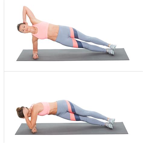 oblique exercise side elbow plank with twist popsugar fitness uk