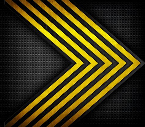 Yellow And Black Arrow Wallpaper Abstract Texture Background Grunge