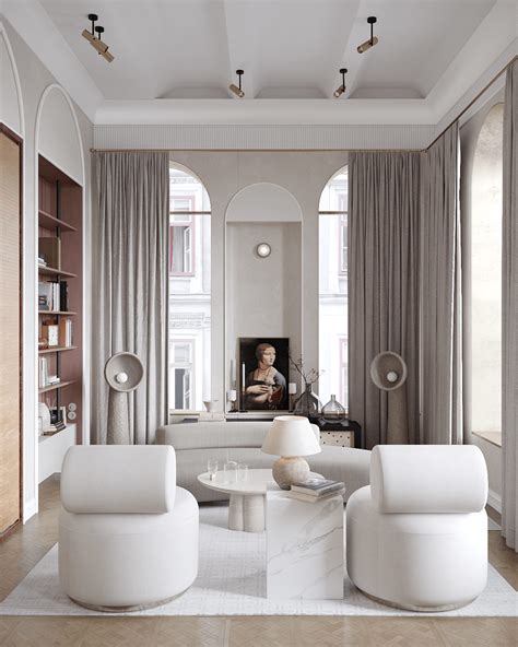 Two Art Focussed Neoclassical Home Interiors
