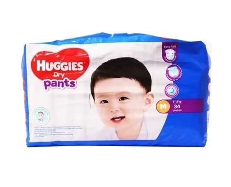 Huggies Dry Pants Medium Diaper 34pcs 6 12kg Lazada Ph