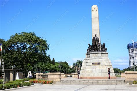 Fotografia Do Stock Monument In Memory Of Jose Rizal National Hero At