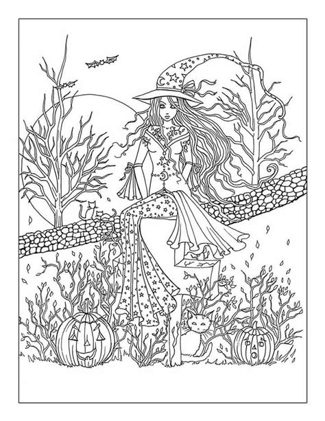 20 Free Printable Adult Halloween Coloring Pages