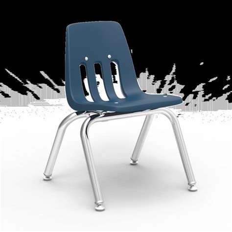 Virco 9000 Series 12 Classroom Chair Preschool 1st Grade With Nylon Glides Navy Seat 9012
