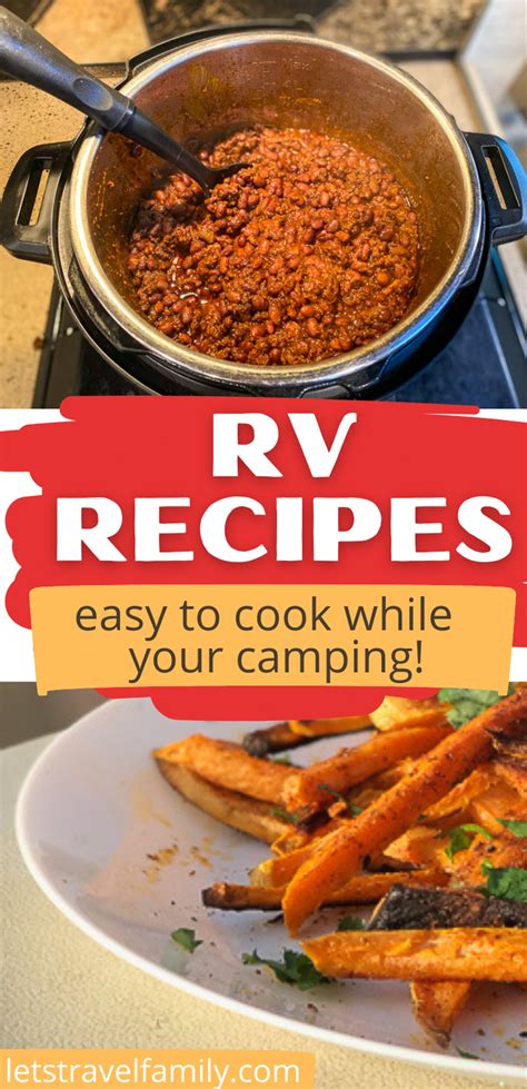 12 Motorhome Cooking And Rv Living Tips Cooking Recipes Easy Meals