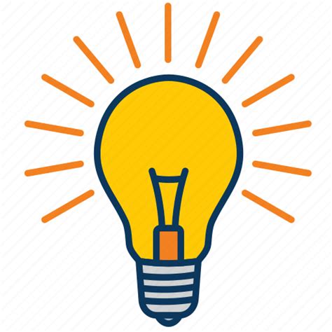 Bright Bulb Idea Light Light Bulb Icon