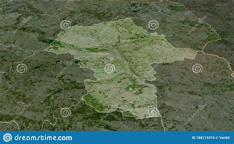 masovian poland highlighted satellite stock illustration