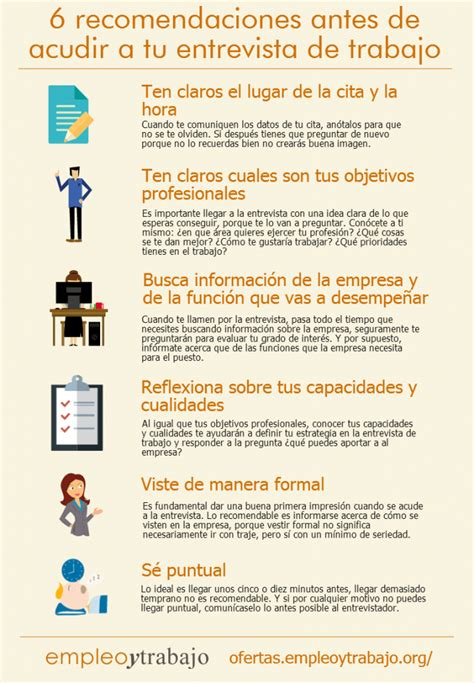 Infografia6recomendacionesentrevistatrabajopng 710×1024