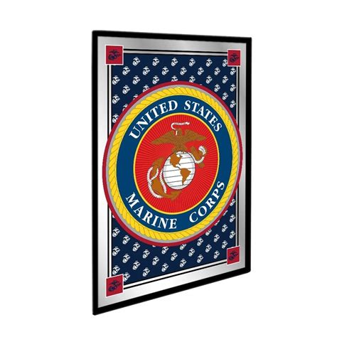 Us Marine Corps Military Pride Framed Mirrored Wall Sign The Fan