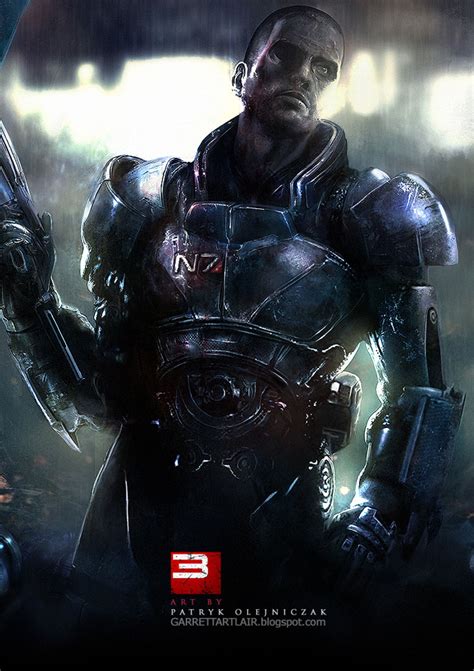 Mass Effect 3 Fan Art Featuring Patryk ‘garrett Olejniczak Fantasy