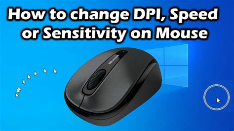 How To Change Dpi On Mouse Mouse Sensitivity Or Speed Youtube
