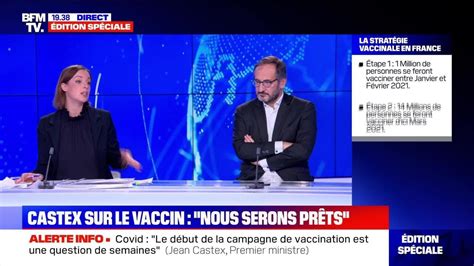 Castex sur le vaccin Nous serons prêts 03 12