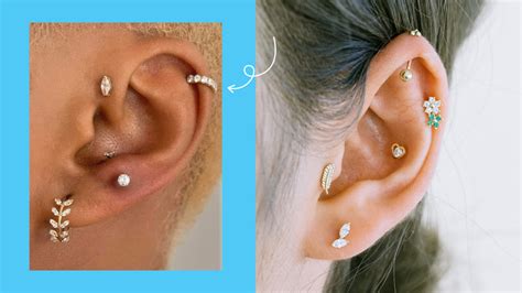 Convertible Ear Jacket Helix Cartilage Piercings Earring