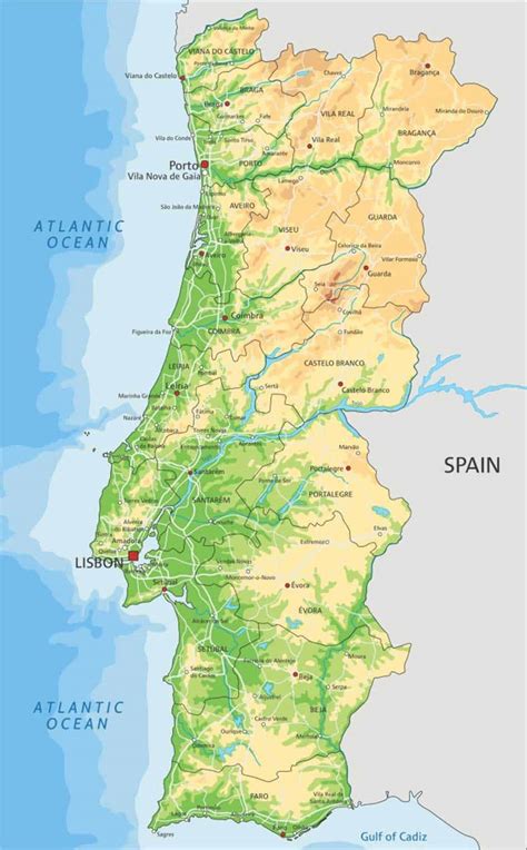 Cartina Del Portogallo