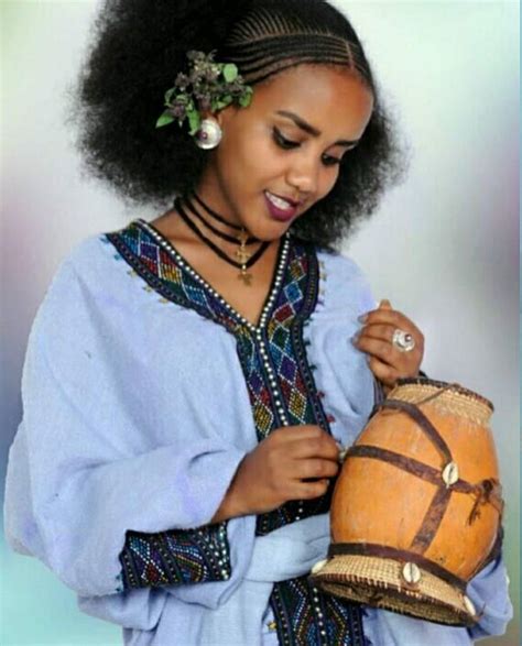 Wollo Amhara Traditional Dress Ethiopian People Afro Style