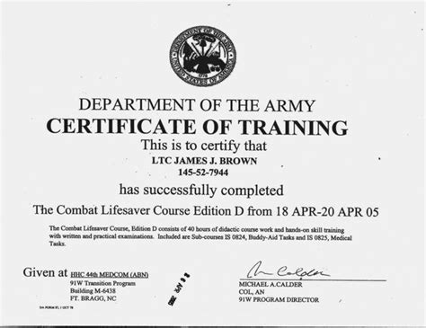 Unique Army Certificate Of Completion Template Certificate Of