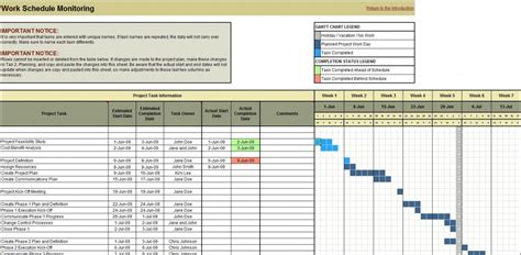 Project Planning Scheduling And Monitoring Excel Tool Planning