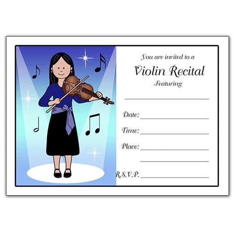 Make Your Style Shine Violin Recital Girl Fill In The Blank