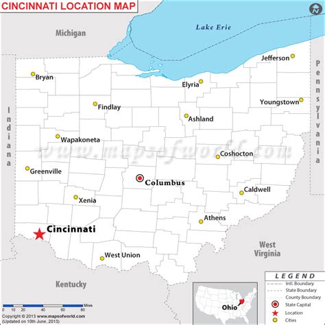 Cincinnati Hub Oh Usa Map Topographic Map