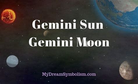 Gemini Sun Gemini Moon Personality Compatibility