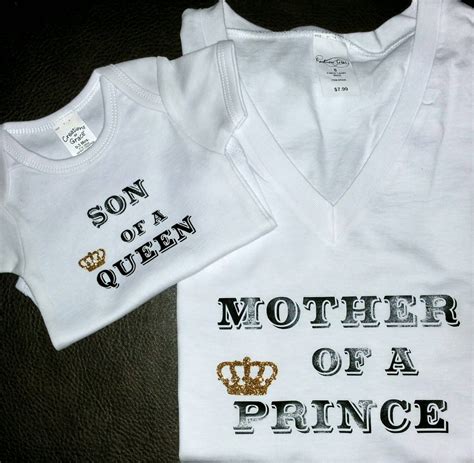 Matching Mom And Son Shirts Mommy Of A Prince Son Of By Evieanddori