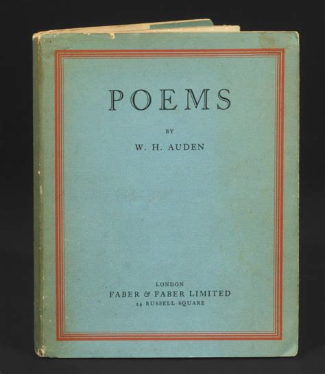 Poems W H Auden 1st Edition