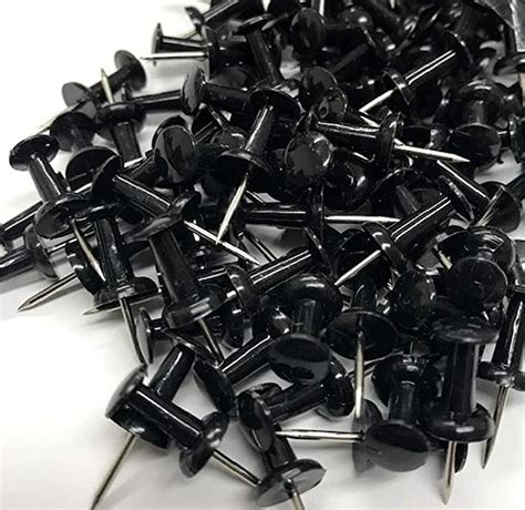 Black Push Pins Ideal For Cork Board Pack Of 100 Uk Home