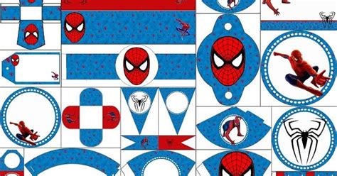 Lindo Kit De Spiderman Para Imprimir Gratis Puedes Hacer Tarjetas