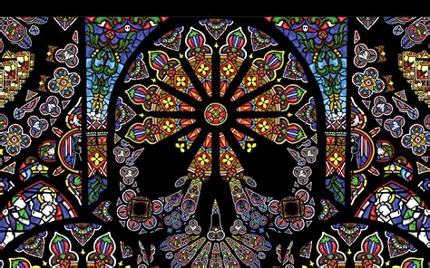 Stained Glass Wallpaper For Walls Carrotapp