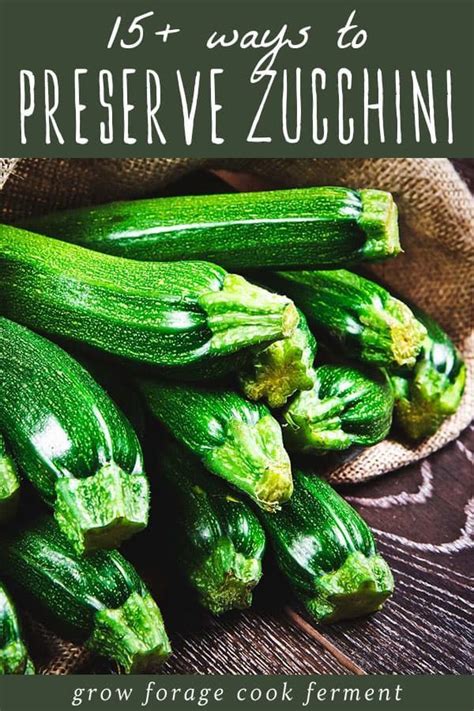 Dehydrate the zucchini for five hours in the machine. 15+ Ways to Preserve Zucchini: Freeze, Can, Ferment, and ...