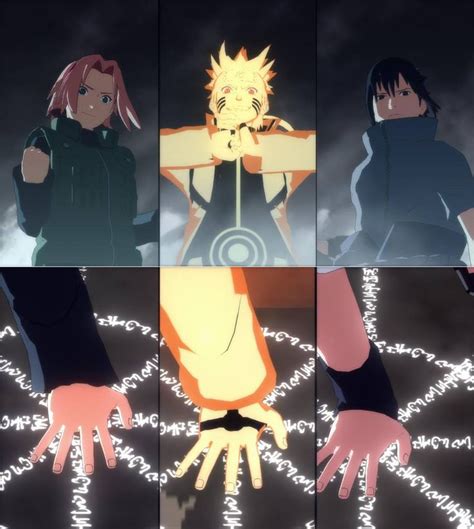Naruto Sakura And Sasuke Triple Summon Ultimate Jutsu From Ninja Storm Revolution Anime