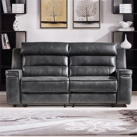 How does a 2 seat reclining sofa work? Duncan Leather Dual Reclining Sofa | Wayfair