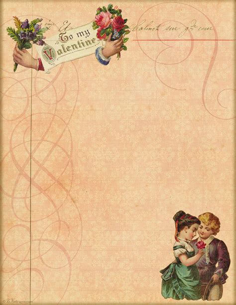 Best Images Of Vintage Writing Paper Printable Free Printable Love