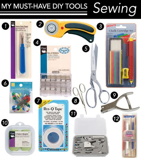 The 12 Must Have Tools For Sewing Diys Chic Creative Life