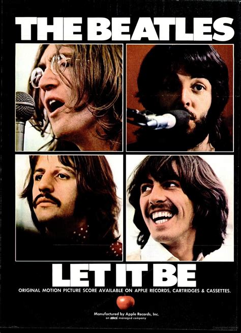 The Beatles Let It Be Ost Beatles Poster The Beatles The