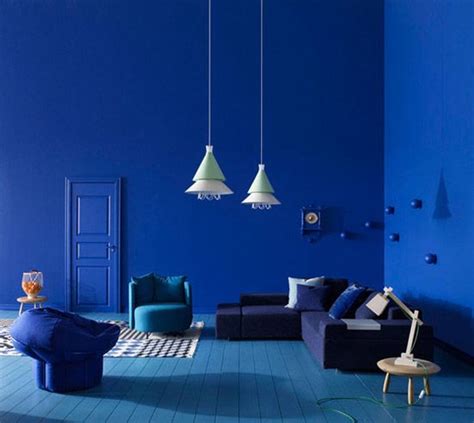 Rich Blue And Pink Interior Decorating Paint Colors And Modern Color
